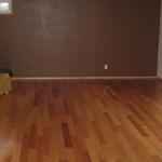 A view of a new window and the new bamboo floor in Denise's mother-in-law suit.